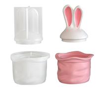 Rabbits Designs Silicone Crafting Storage Jars Small Containers Decorative Items Customes Gift