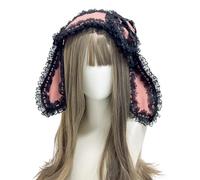 Rabbits Ears Hairband Photo Props Easter Hair Hoop Hairband Party Headpiece Fun Headbands For Music Festival Sweet Hair Bows With Lace Trim