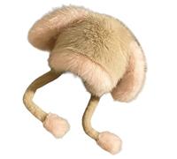 Rabbits Ears Hat Funny Plush Unisex Animal Ears Flap Softable Warm For Girls And Ladies Winter Fashion Hat
