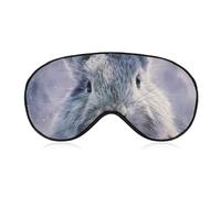 Rabbits Easter Egg Snowy Blackout Sleep Mask for Side Sleeper Soft Covers for Travel Essentials Nap
