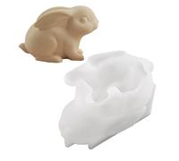 Rabbits Figurines Silicone Mold, Food Safe, L | Food Safe Silicone Texture Perfect for Decorations, Crafting Figurines and Holiday Party Supplies