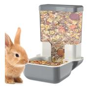 Rabbits Food and Water Dispenser - Automatic Chinchilla Food Bowl - Storage Large Capacity Dish Bowl for Parrots Ferret Pigeons Hedgehog Chinchilla