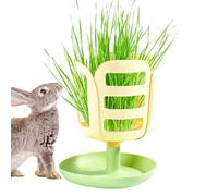 Rabbits Food Bowl - Flower Shape Hay Holder PP Rabbits Feeder With Bottom Tray Design | Small Animal Feeding & Watering Supplies For Kids, Family, Friends, Home