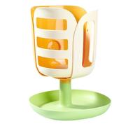 Rabbits Food Bowl,PP Flower Shape Rabbits Feeder With Bottom Tray Design - Small Animal Houses & Habitats Grass, Family, Friends