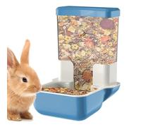 Rabbits Food Dispenser - Bunny Food Bowl Automatic Rabbits Feeder - Dish Bowl with Large Capacity Storage Stable Design for Gerbils Chinchilla Hedgehog Ferret Parrots