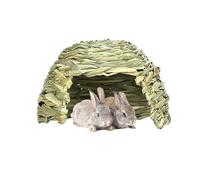 Rabbits Grass House - Folding Beds Guinea Hideouts, Guinea Hideouts | Small Animal Play Hideaway Bed, Habitat Decor, Hay Bed Playhouse for Chinchillas, Hamsters