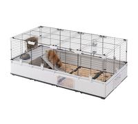 Ferplast Rabbit cage, Guinea pig cage, MODULAR 3, Extendable, Large cage, Included accessories, Easy to Clean, 144 x 72 x h 56 cm
