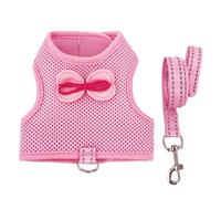 Rabbits Harness Leash Set Breathable Vest Adjustable Size For Small Pet Outdoor Walking Tractions Rope Hamster Set