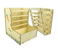 Rabbits Hay Storage Feeder, Small Pet Holder With Sturdy Panel