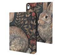 Rabbits in The Flowers Slim Case Compatible with iPad 10th 9th 8th 7th Generation 2022 2021 2020 2019 Protective Cover Stand