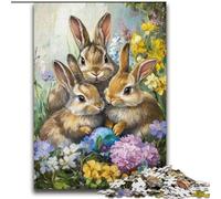 Rabbits in The Garden Jigsaws Puzzles 2000 Pieces for Teenagers Gifts, Pattern Assembly Fun at Home Activities, Birthday Present,Travel Gifts (70x100cm)