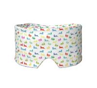 Rabbits Jumping Running Print Eye Shade Cover for Nap Travel Yoga,Eye Cover Blindfold Travel Office Nap Airplane