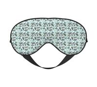 Rabbits Manatees Print Soft Eye Mask Beneficial Block Light Nap Night Use Travel Camping Meditation Yoga