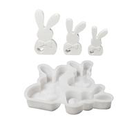 Rabbits Molds Casting Plasters Easters Silicone Ornament Castings Epoxy Resin Rabbits Easters Silicone Molds
