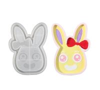Rabbits Resin Tray Sturdy Silicone Mold Easy Release Dishes Molds for Crafting Jewelry Holders and Decorative Plates Personalize Coasters Designs