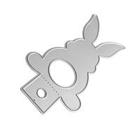 Rabbits Shape Cutting Dies Carbon Steel Die Cut Scrapbooking Embossing Stencils for Scrapbooking Card Making Packaging Metal Die