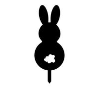Rabbits Shape Easter Outdoor Decorations Water Proof Easter Yard Signs Backyard Stakes Home Party Decoration Decorations for the Home Outdoor Yard Signs