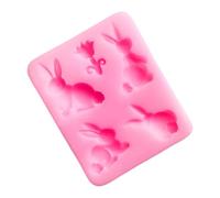 Rabbits Shape Molds Casting Molds Chocolate Animal Silicone Making Epoxy Resin Silicone Rabbits Shape Casting Cake Chocolate