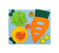 Rabbits Sniff Mat, Rabbits Mat for Food Finding, Polar Fleece Bunny Hay Faling Stimulation Feeding Mat, Slow Down Waster Washable Toy for Puppy and Hamster