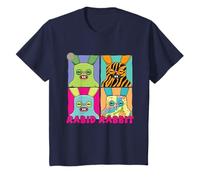 Rabid Rabbit Blue Snuggler Multi Budgie Fuggler & Co Kids T-Shirt
