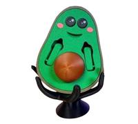 Rablue 3D Printed FCK-You-Cado, 3D Printed Bad Avocado, 3D Printed Figurine, Middle Finger Statue, Funny Avocado Toys, 3D Printed Avocado Toys, Perfect Quirky Gift(A)