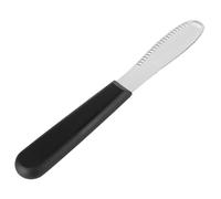 Rablue Butter Knife, 3 in 1 Stainless Steel Butter Knives Butter Spreader with Serrated Edges and Scraping Holes Easy Spread for Cutting and Spreading Butter Cheese Peanut Butter Jam Slicer(1 PC)