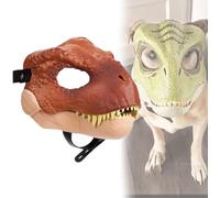 Rablue Dinosaur Dog Mask, Raptor Dinosaur Mask for Children and Adults, Opening Jaw Animal Masks with Lifelike Teeth