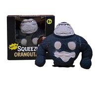 Rablue Stretchy Monkey Toys, Splat Stress Relief Toy, Squeeze Toys for Kids & Adult, Fidget Gorilla Birthday Gifts (Black Monkey) (RA999654)