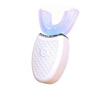 Rablue Ultrasonic Toothbrush, U-Shaped 360° Automatic Toothbrush, IPX7 Waterproof, White