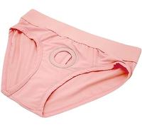RABNZHDEO Strap On Harness Panties Unisex Strapless Underwear Strapon Briefs For Couples Women(Pink,30cm)
