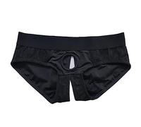RABNZHDEO Strap On Harness Pants Strapon Boxers Harness Briefs Strapless Harnesses Underwear(Black,S-66cm)