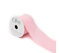 RABOM, 3" Glitter Grosgrain Ribbon, 10 Yards, Craft Ribbon, Cheer Ribbon (Pink)