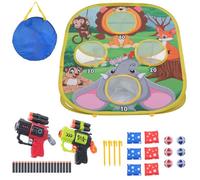 RaboSky 3-in-1 Dinosaur Toss Game for Kids with 6 Bean Bags 2 Axes 6 Sticky Balls Indoor Outdoor Toddler Toys for Boys Ages 2-5 Birthday, Easter