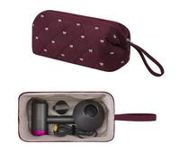 Rabrgab Large Hair Tools Travel Bag compatible with Shark Flexstyle, Dyson Airwrap Hair Dryer, Curling Iron, Revlon Hair Tools, Waterproof Portable Hair Tool Storage Case, Wine Red, 13.8x5.9x7.8