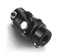 RABROPAR 9/16" 26 Spline X 3/4" DD Single Steering Shaft Universal U Joint Coulper Black Rat Street Rod