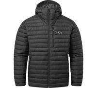 Rab Men's Microlight Alpine Jacket - Lightweight Down Coat for Trekking, Climbing, & Skiing - Black - Small