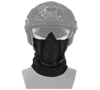 rabuu Adjustable Tactical Full Face Mask, Lightweight Breathable Metal Mesh Protective Headgear For Hunting Paintball Motorcycle Cycling Airsoft(D)