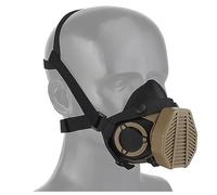 rabuu Airsoft Half Face Mask, Special Operations Adjustable Half-mask Tactical Wargame Hunting Costume Accessories Built-in Microphone For Paintball, Hunting, Halloween And CS Games(B)