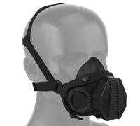 rabuu Airsoft Half Face Mask, Special Operations Adjustable Half-mask Tactical Wargame Hunting Costume Accessories Built-in Microphone For Paintball, Hunting, Halloween And CS Games(A)