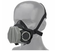 rabuu Airsoft Tactical Mask, Half Face Protection Mask Adjustable Protective Gear Built-in Microphone For BB Gun, Hunting, Paintball And CS War Game(D)