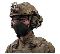rabuu FAST II Tactical Helmet Set (Diamond Hole) With Active Noise Canceling Headset & Visor Mount(A)