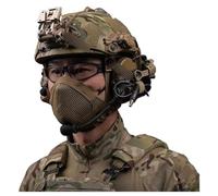 rabuu FAST II Tactical Helmet Set (Diamond Hole) With Active Noise Canceling Headset & Visor Mount(B)