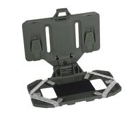 rabuu Foldable Universal Chest Phone Mount For MOLLE Gear, Tactical Vest Holder Board Fits 4.7-6.7 Inch Smartphones, Lightweight Secure Grip(03OD)