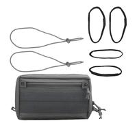 rabuu Horizontal First Aid Kit with Adhesive Board, MOLLE Compatible - Multi-Functional Storage Bag for Team Activities, Tactical Games(WG)