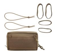 rabuu Horizontal First Aid Kit with Adhesive Board, MOLLE Compatible - Multi-Functional Storage Bag for Team Activities, Tactical Games(CB)