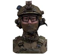 rabuu Outdoor Tactical FAST II Helmet Set With Headset & Mask, Diamond Hole Design, 55-60cm Adjustable(A)