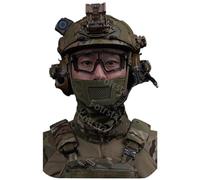rabuu Outdoor Tactical FAST II Helmet Set With Headset & Mask, Diamond Hole Design, 55-60cm Adjustable(C)