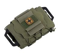 rabuu Tactical First Aid Kit with Detachable Liner, 2-Piece Quick Deployment for Team Activities, Outdoor Games, 25 * 16cm, 177g(RG)