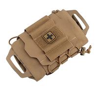 rabuu Tactical First Aid Kit with Detachable Liner, 2-Piece Quick Deployment for Team Activities, Outdoor Games, 25 * 16cm, 177g(CB)
