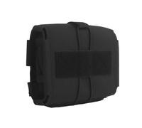 rabuu Tactical First Aid Pouch with Horizontal Pull Design, Nylon First Aid Kit for Team Activities, Tactical Games, 15 * 19.5cm(BLK)